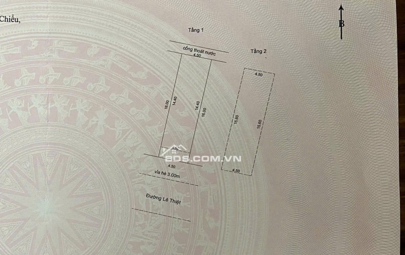 Bán nhà 2 tầng đường 7,5m Lê Thạch - Trục đường kinh doanh